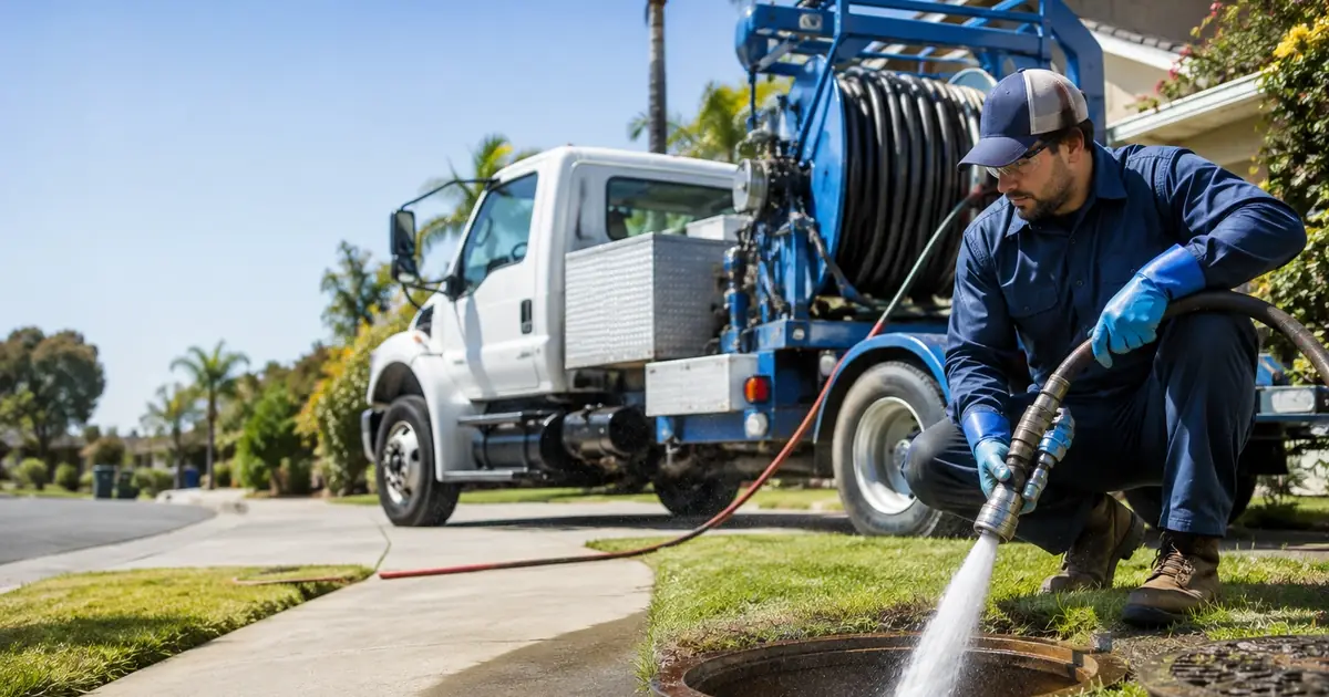 Hydro jet sewer cleaning Santa Paula
